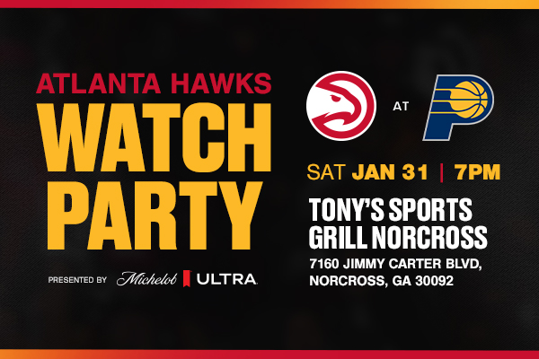 Atlanta Hawks vs Pacers Watch Party | Jan 31