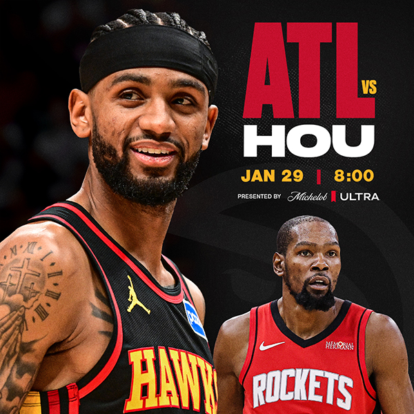 Hawks vs. Rockets on January 29