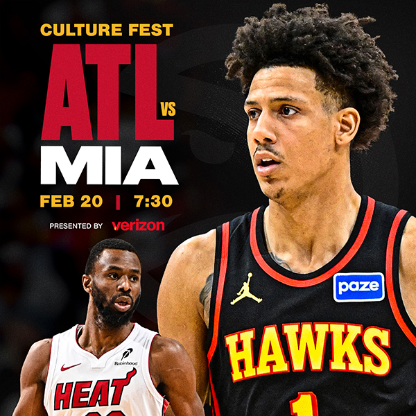 Culture Fest: Hawks vs. Heat on February 20