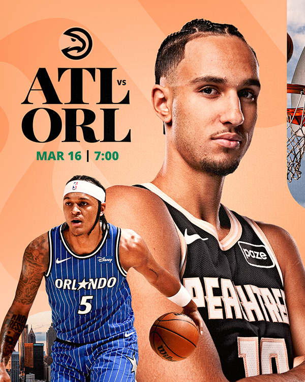 Hawks vs. Magic on 3/16