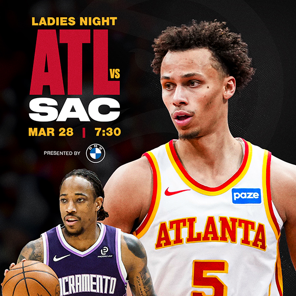 Hawks vs. Kings on 3/28