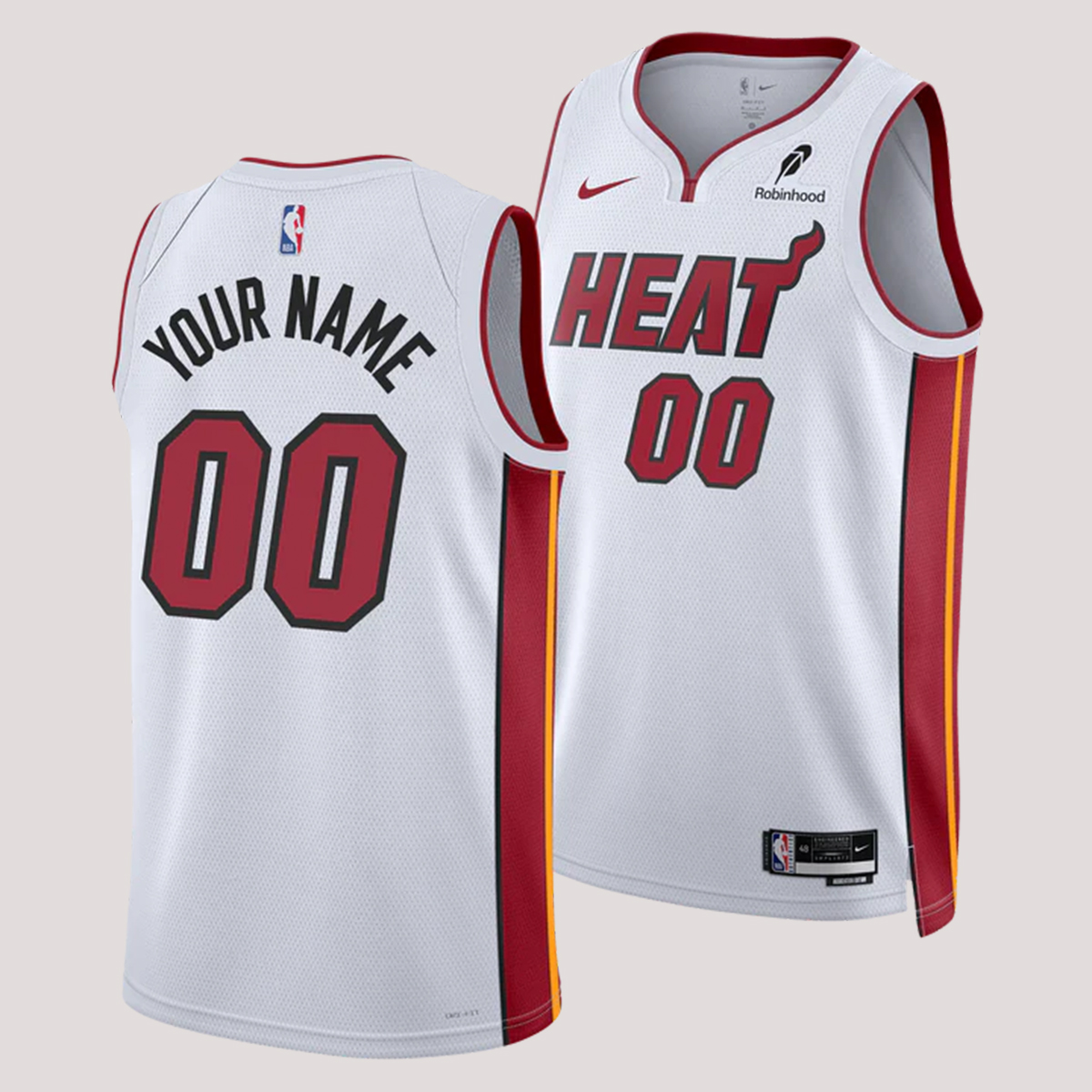 Personalized Nike Miami HEAT Association White Swingman Jersey