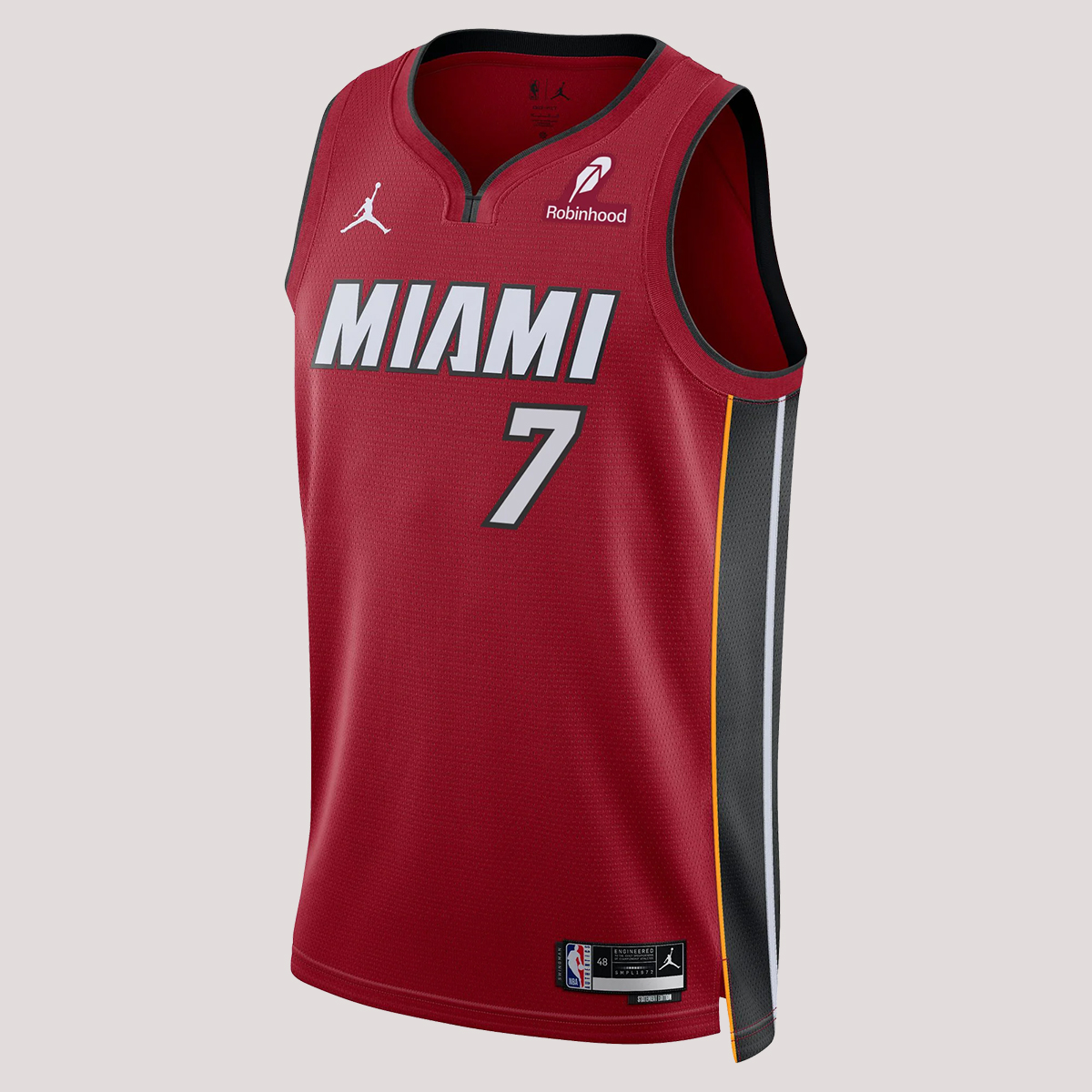 Kel'el Ware Nike Jordan Brand Miami HEAT Statement Red Swingman Jersey