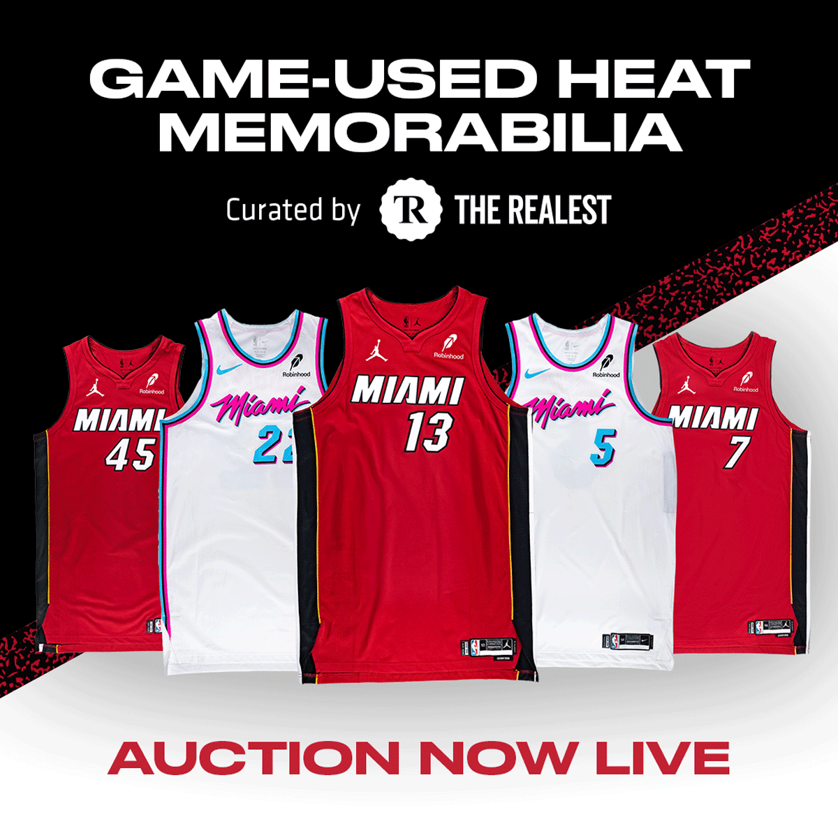 Game-Used HEAT Memorabilia | Auction Now Live