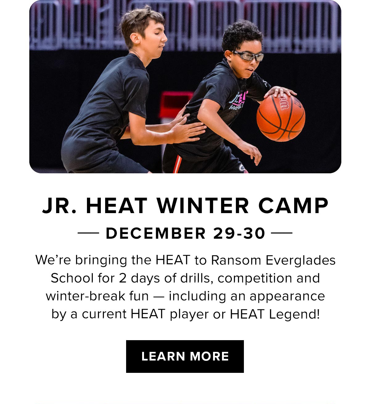 Jr. HEAT Winter Camp | Learn More