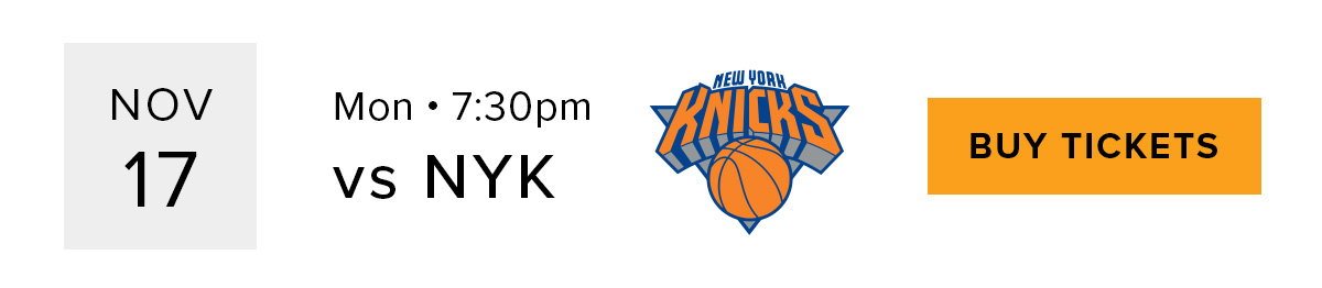 Nov 17 - Knicks vs HEAT - Buy Tickets