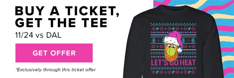 Buy a Ticket, Get the Tee | 11-24 vs DAL | Get Offer