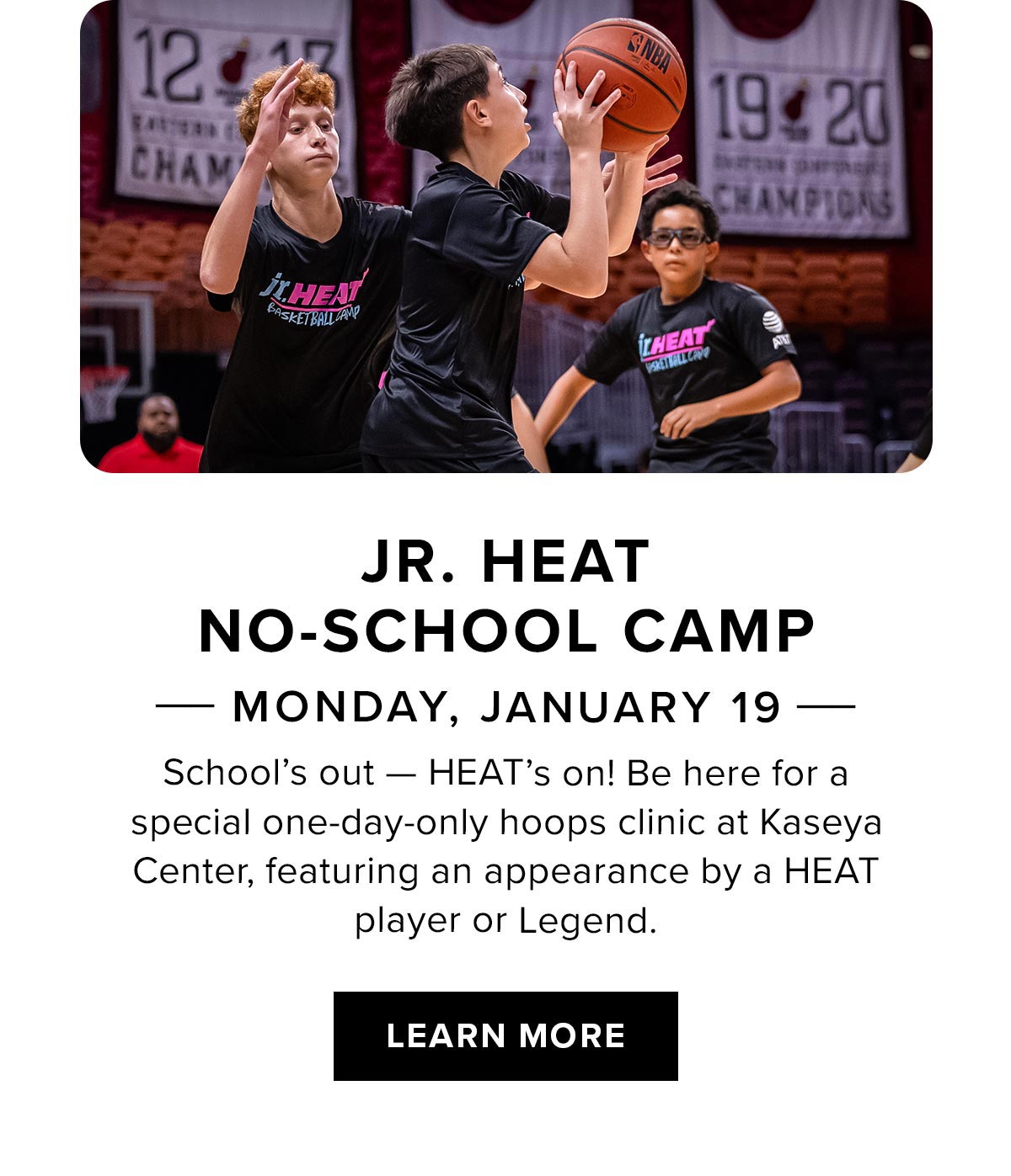 Jr. HEAT No School Camp | Learn More