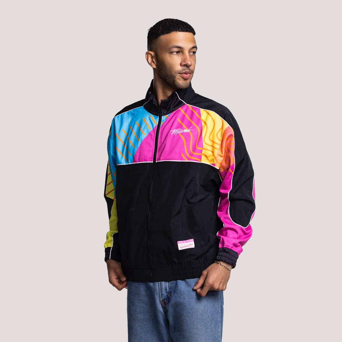 Court Culture x Mitchell & Ness Original Vice Nights 'Spectrum' Windbreaker