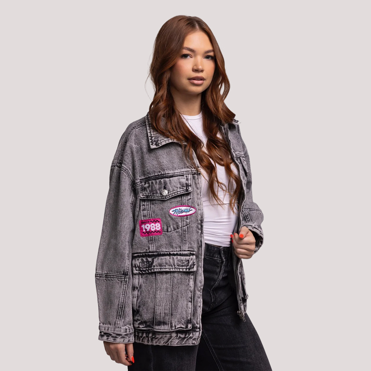 Court Culture X The Wild Collective Original Vice Nights Denim Patch Unisex Jacket