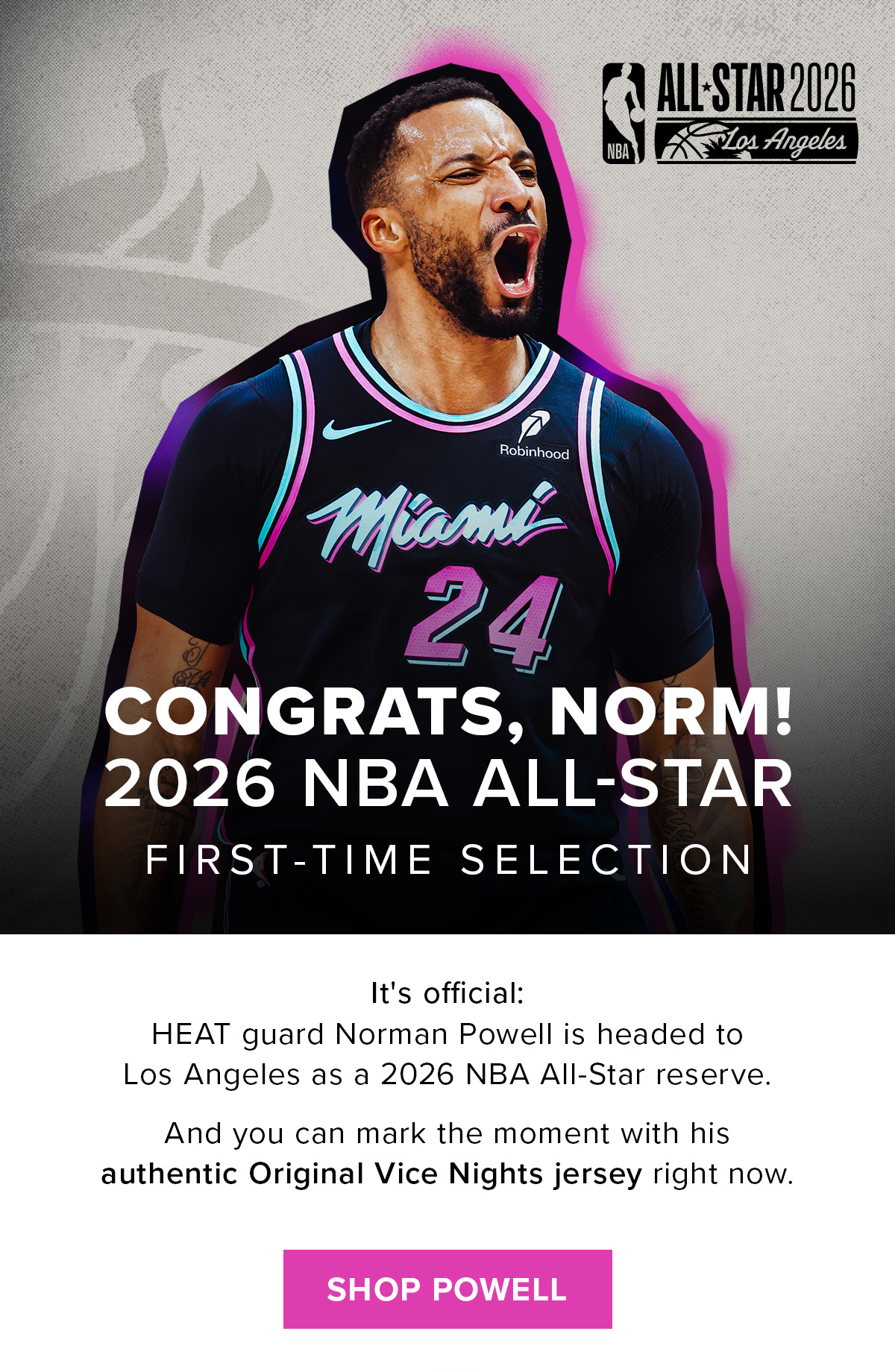 Congrats, Norm! | 2026 NBA All-Star | Shop Powell