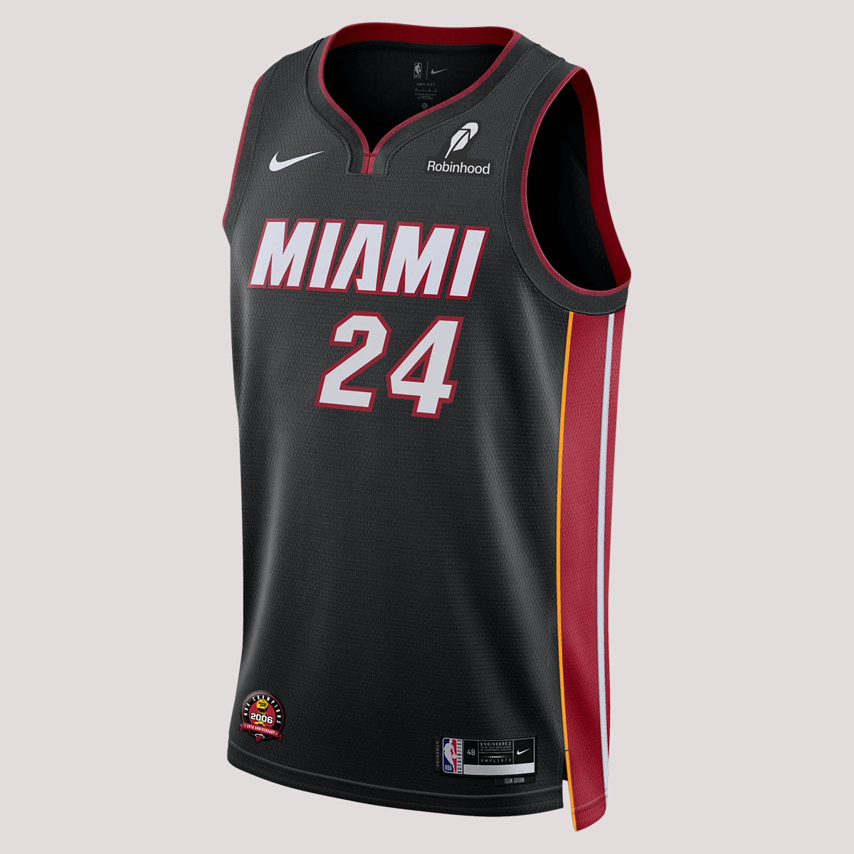 Norman Powell Nike Miami HEAT Icon Black Swingman Jersey