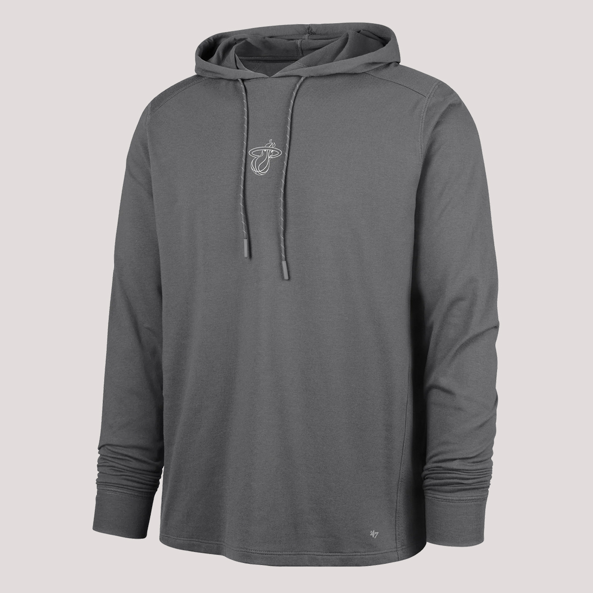 '47 Brand Miami HEAT Forward Logo Gray Hoodie