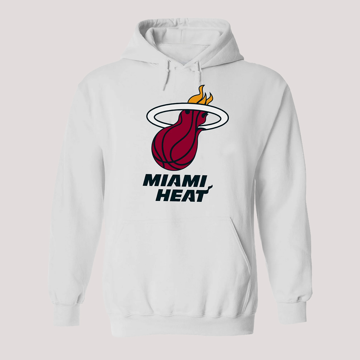 Miami HEAT Logo White Hoodie