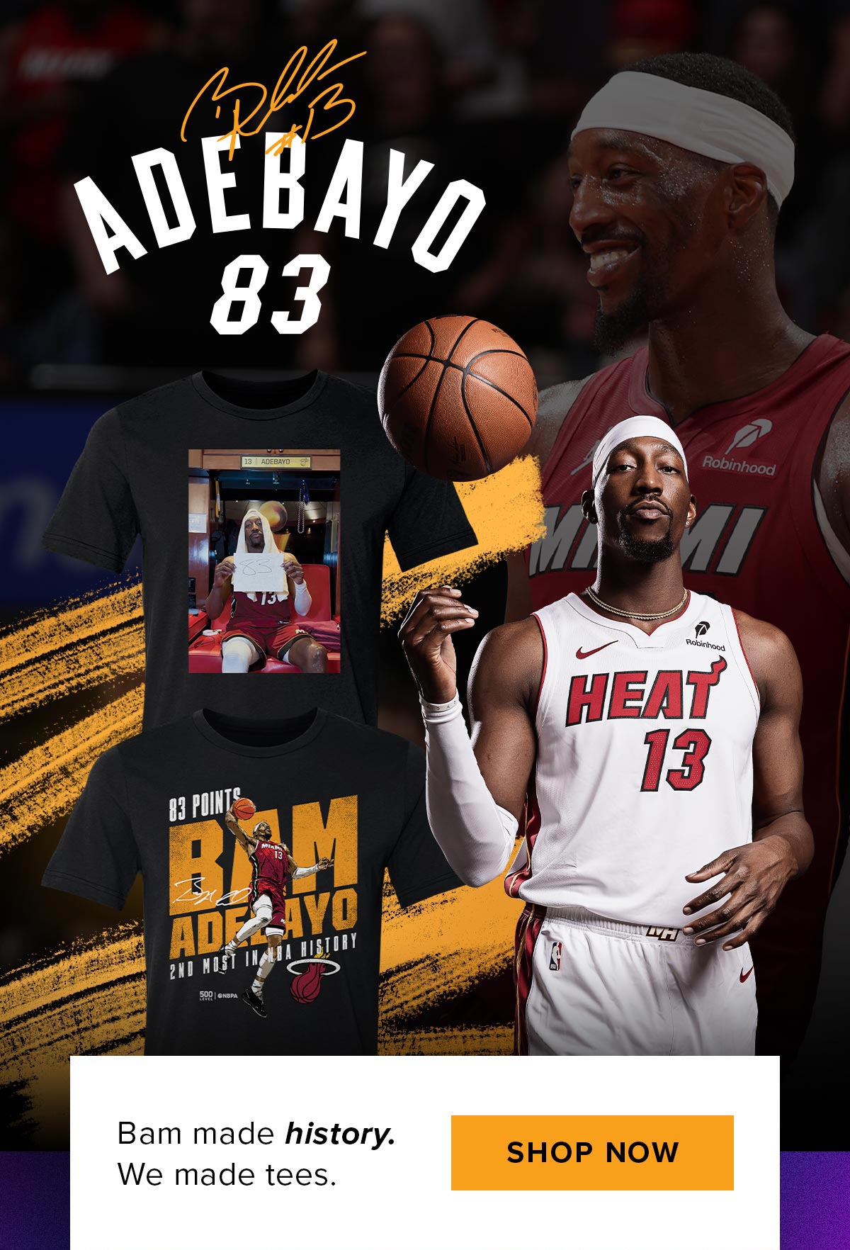 Adebayo 83 | Bam Made History | Shop Now