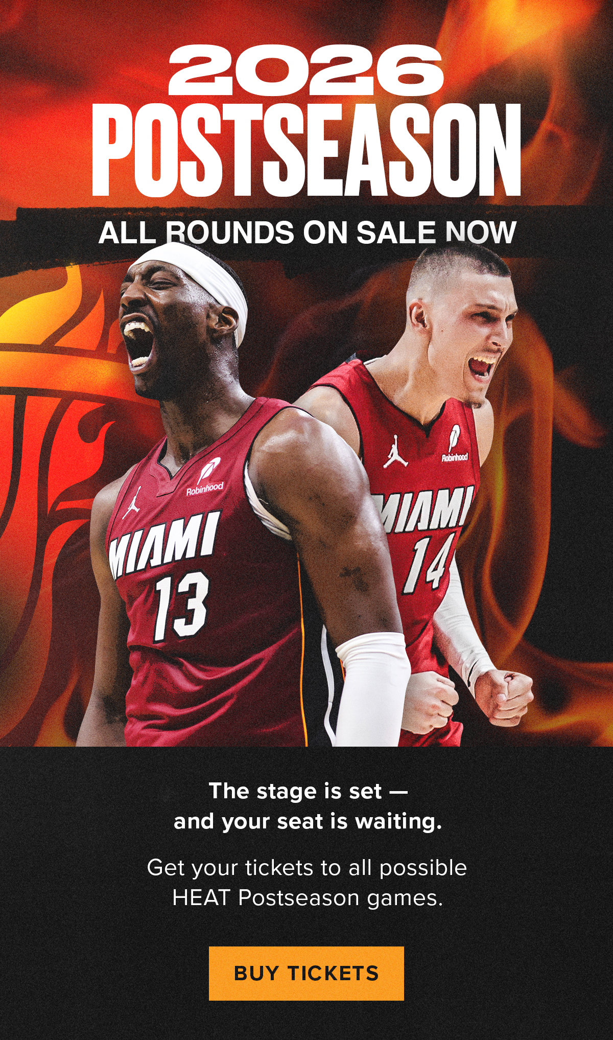 2026 Postseason | All Rounds On Sale Now | Buy Tickets