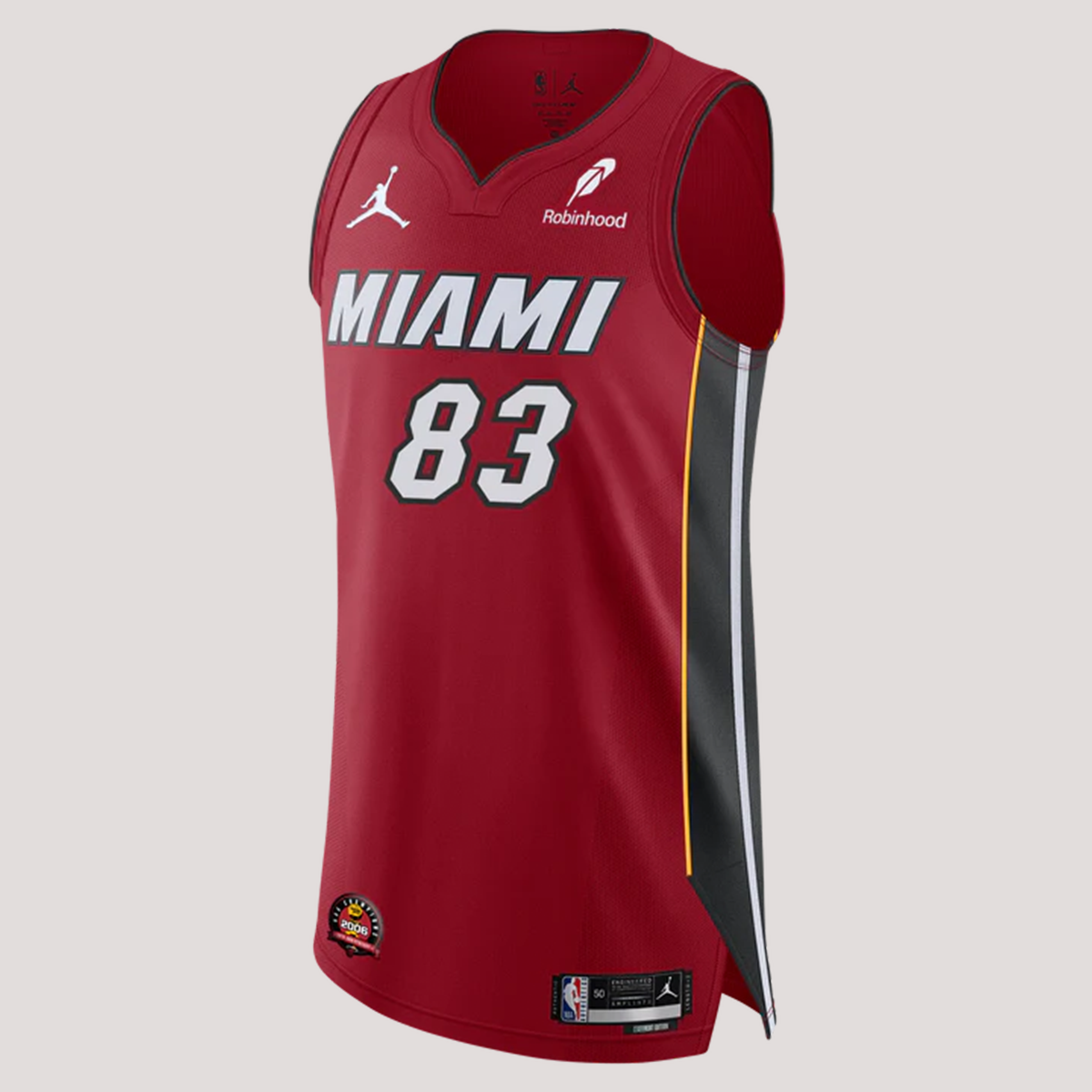 Bam Adebayo Nike Jordan Brand '83-Point Game' Statement Red Authentic Jersey