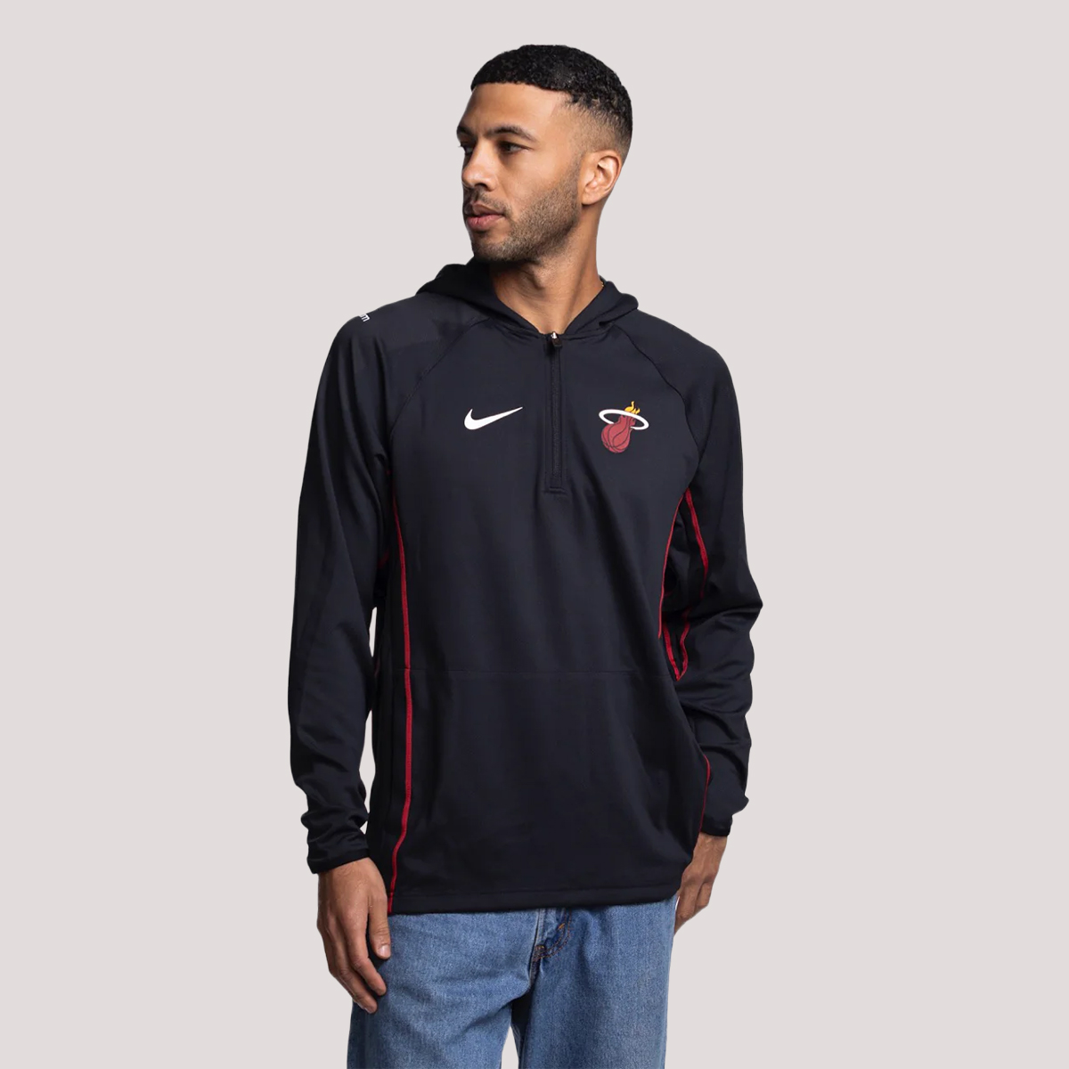Nike Miami HEAT On-Court 1/4 Zip Hoodie