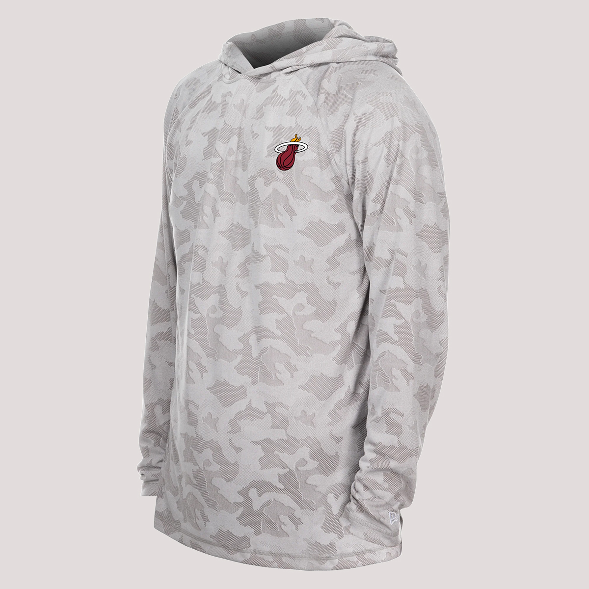 New Era Miami HEAT Camo Hooded Long Sleeve Tee