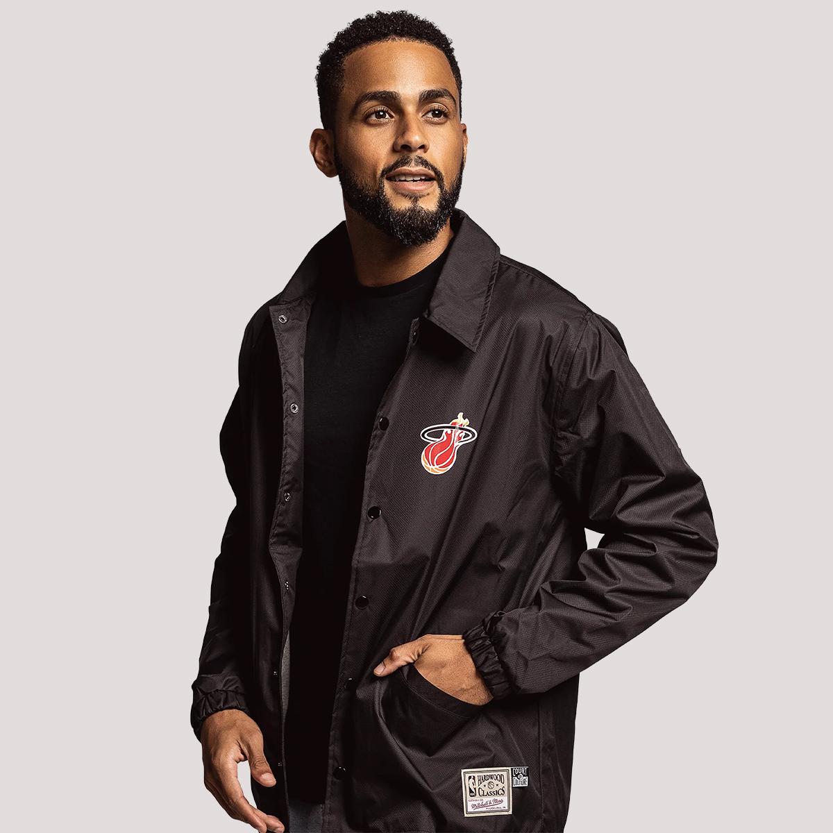 Court Culture x Mitchell & Ness Miami HEAT Coaches Jacket