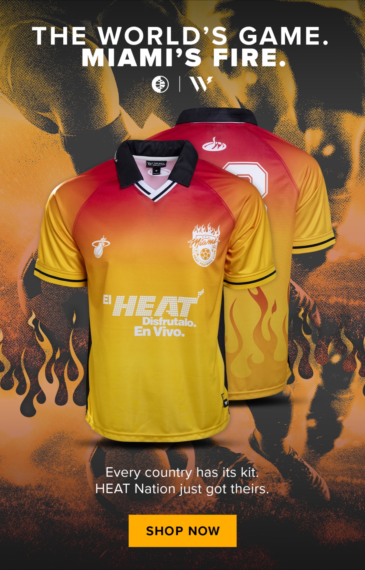 The World's Game. Miami's Fire. | HEAT Soccer Jersey | Shop Now