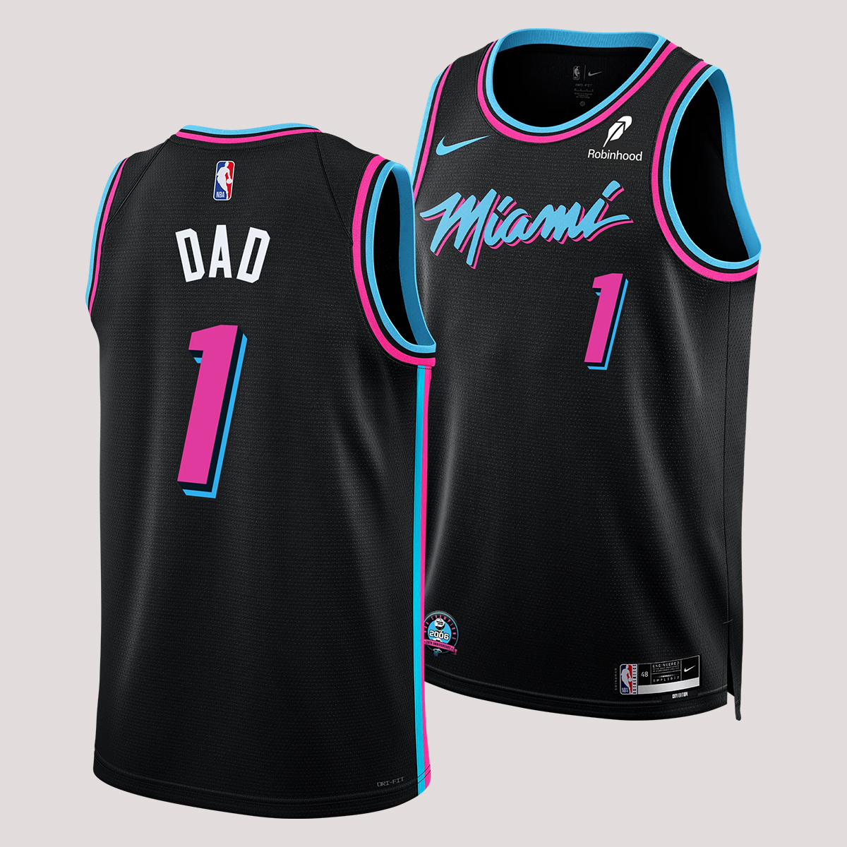 #1 Dad Nike Original Vice Nights Swingman Jersey