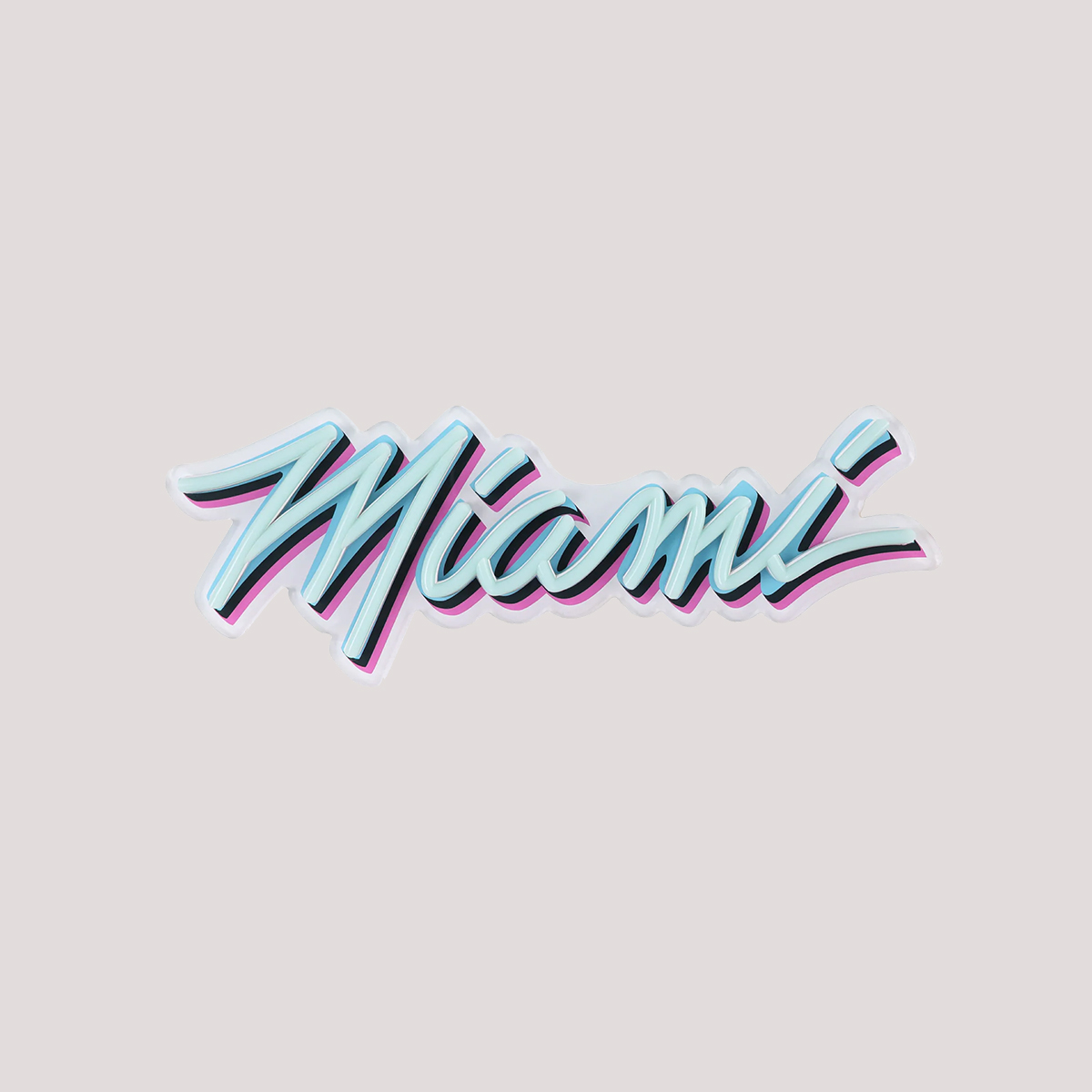 Miami HEAT Original Vice Nights Wordmark LED Neon Sign
