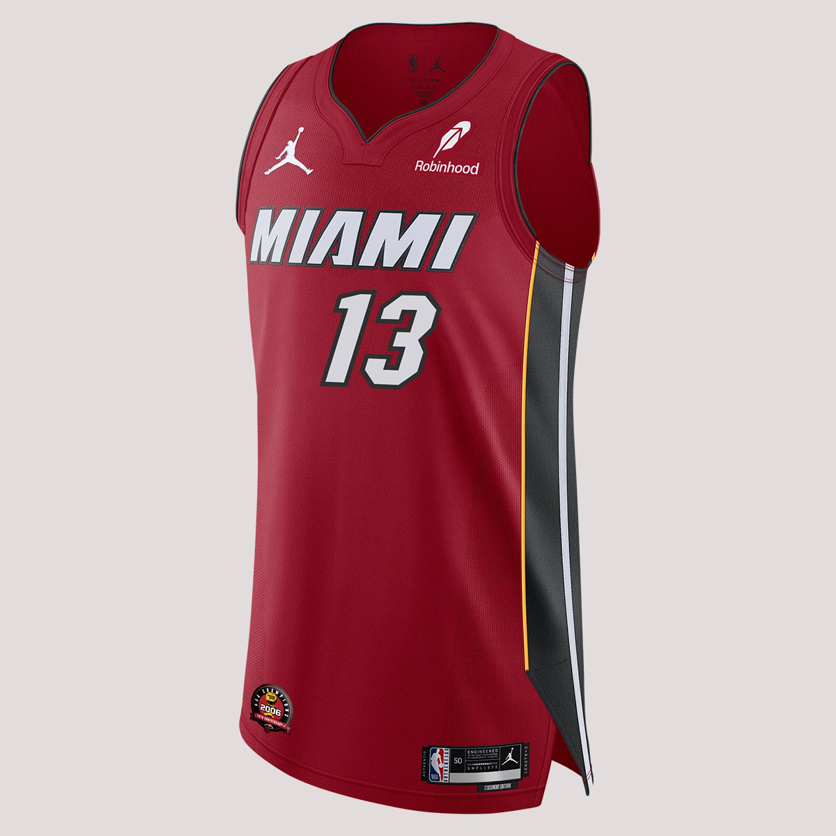 Bam Adebayo Nike Jordan Brand Miami HEAT Statement Red Authentic Jersey