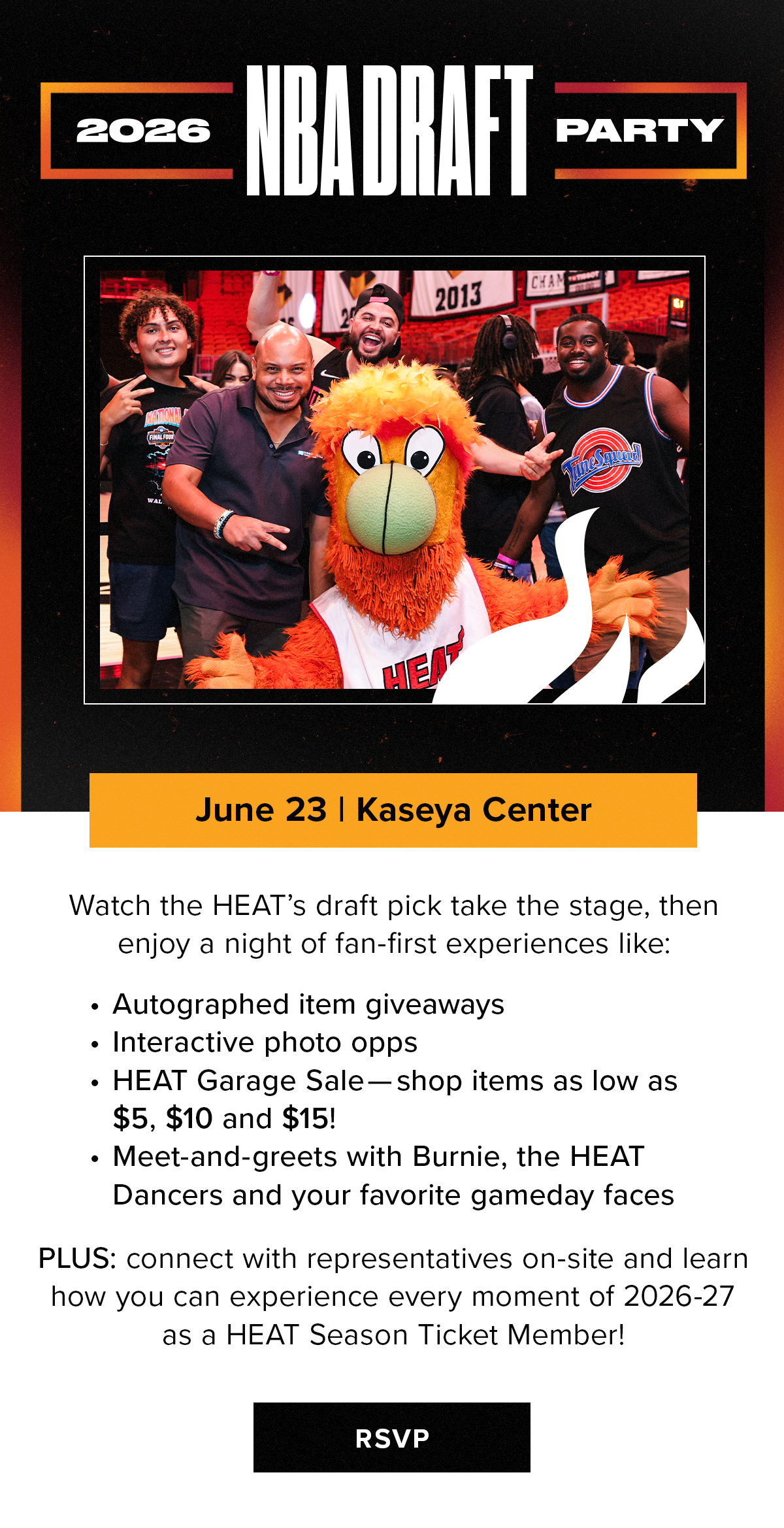 2026 NBA Draft Party | June 23 at Kaseya Center | RSVP