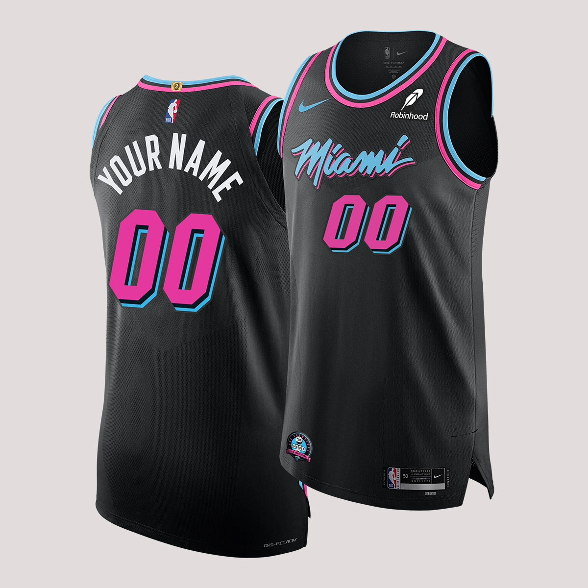Personalized Nike Original Vice Nights Authentic Jersey
