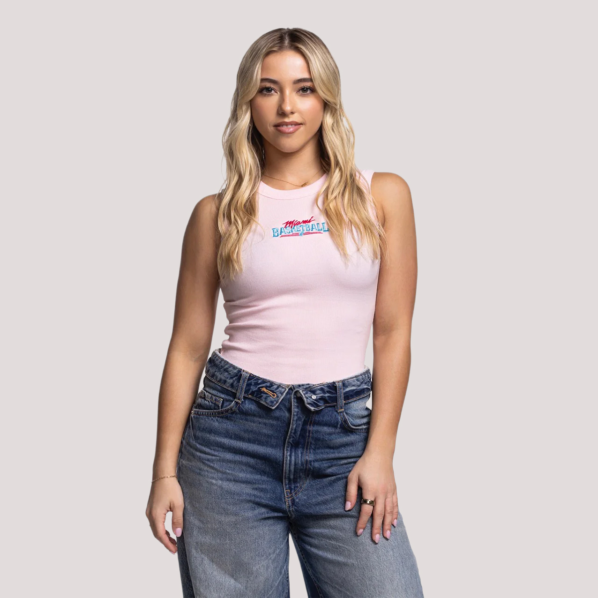 Court Culture Original Vice Nights 'Miami Basketball' Embroidered Highneck Tank