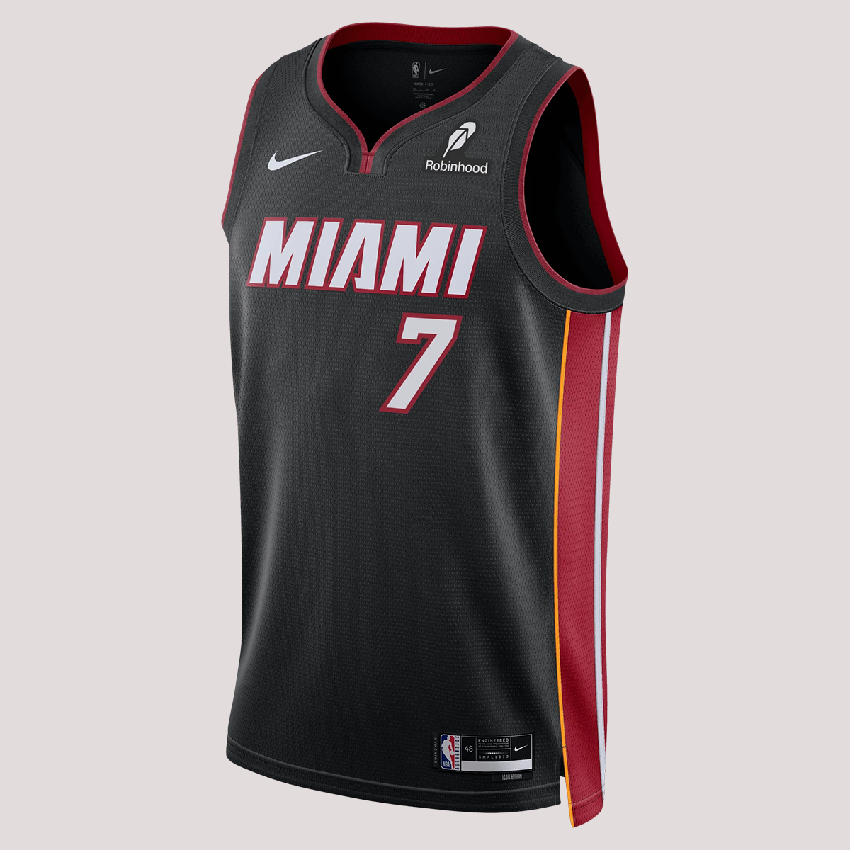 Giannis Antetokounmpo Nike Miami HEAT Icon Black Swingman Jersey