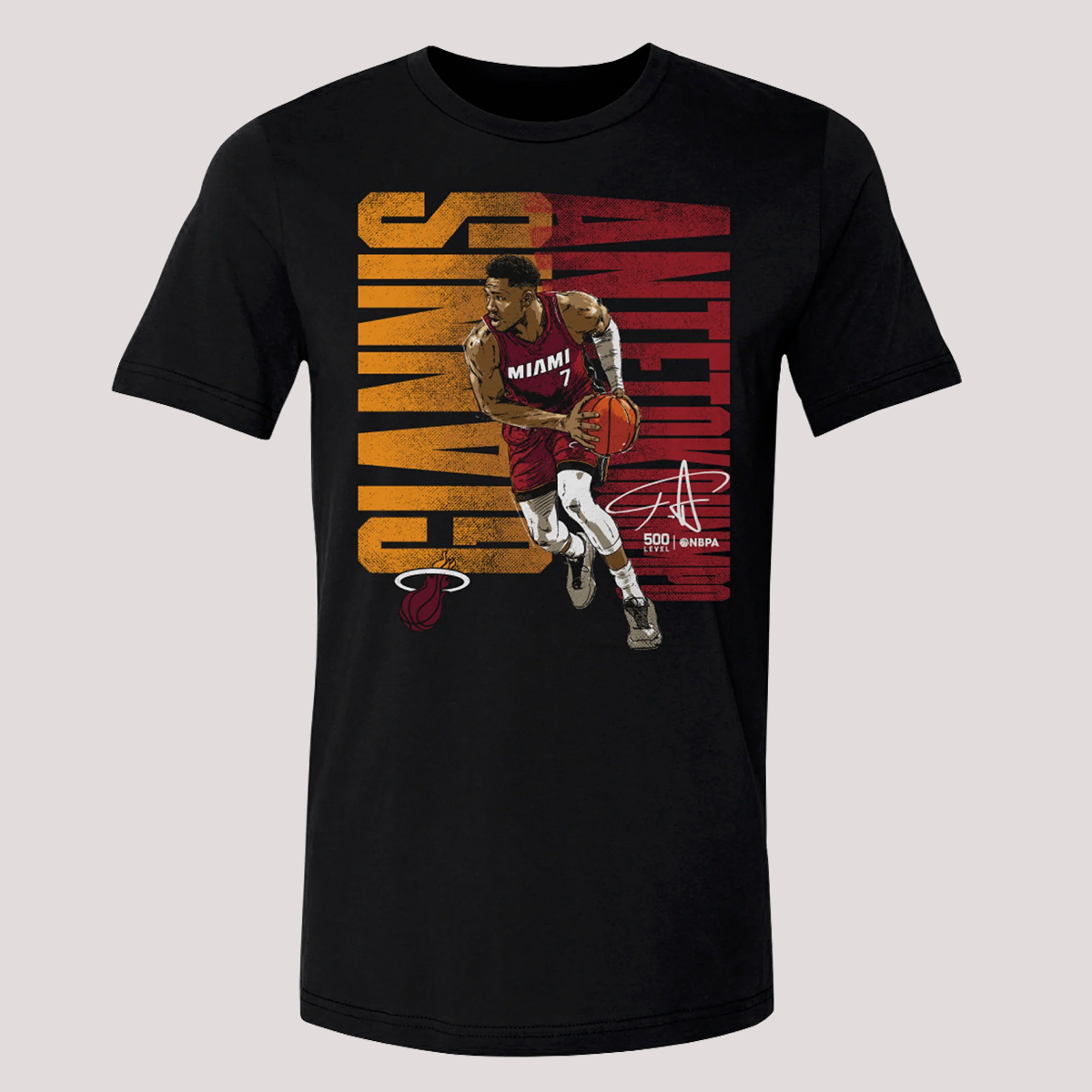 Giannis Antetokounmpo 500 Level Miami HEAT Statement Tee