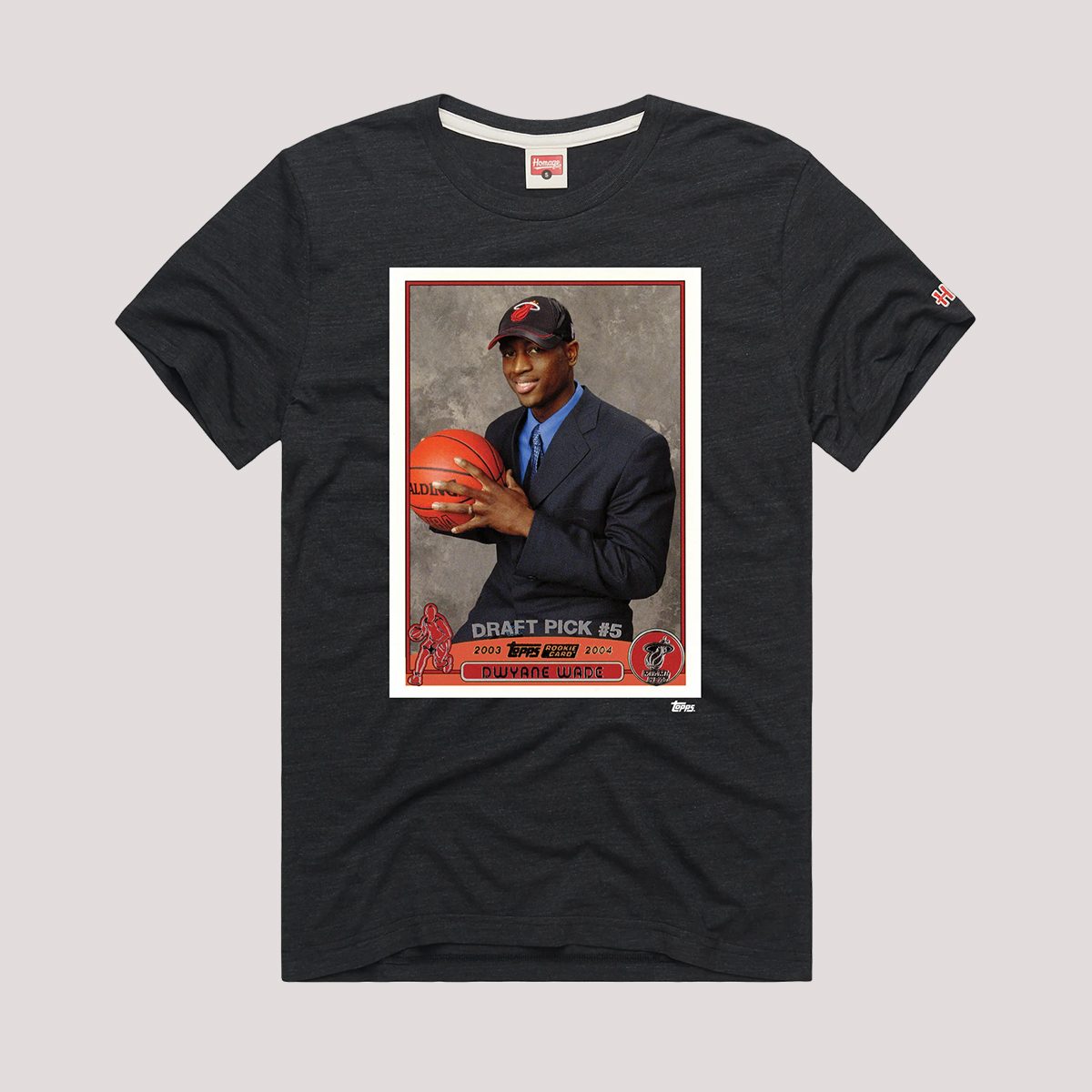 Dwyane Wade Homage Miami HEAT Rookie Card Tee