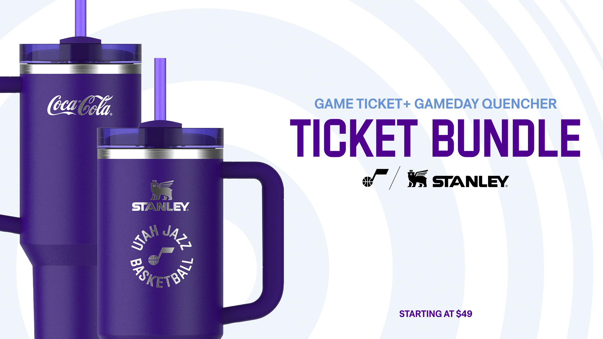 Jazz Game Ticket + Gameday Quencher Ticket Bundle