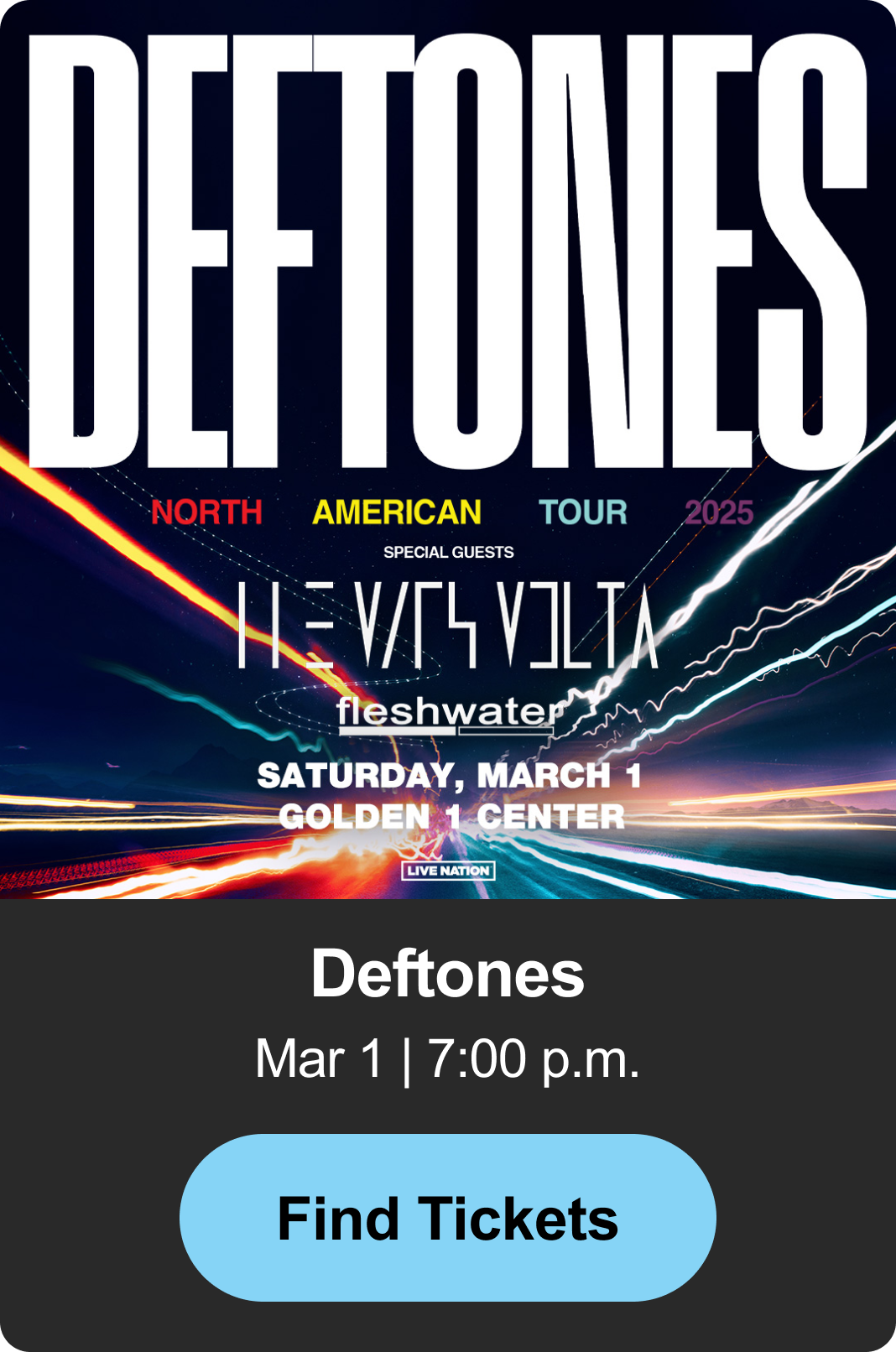 Find Tickets - Deftones
