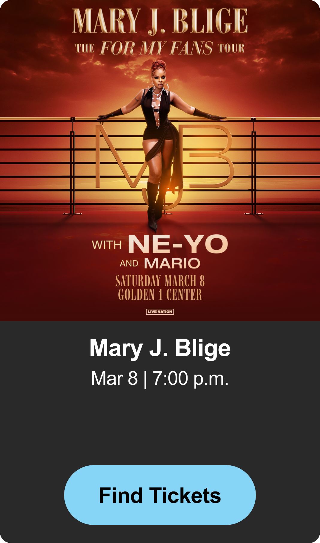 Find Tickets - Mary J. Blige