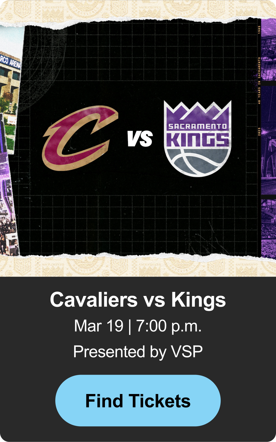 Find Tickets - Cavaliers vs Kings