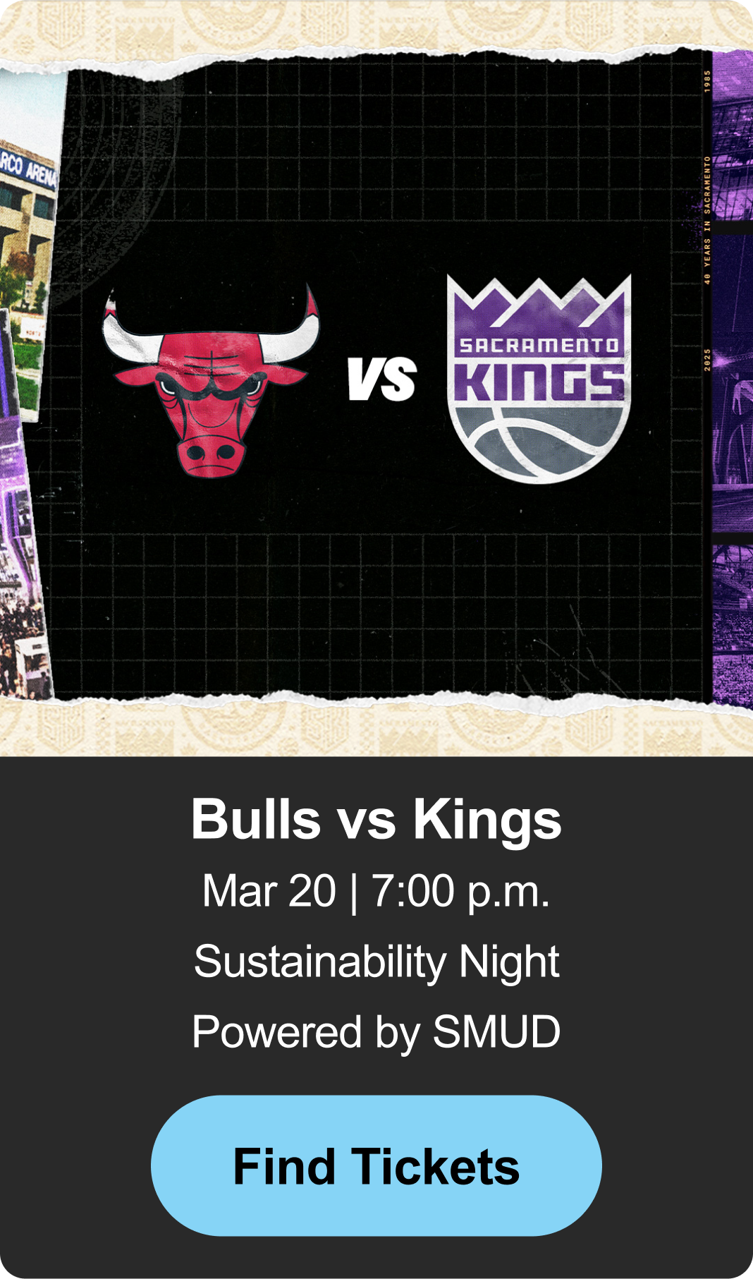 Find Tickets - Bulls vs Kings