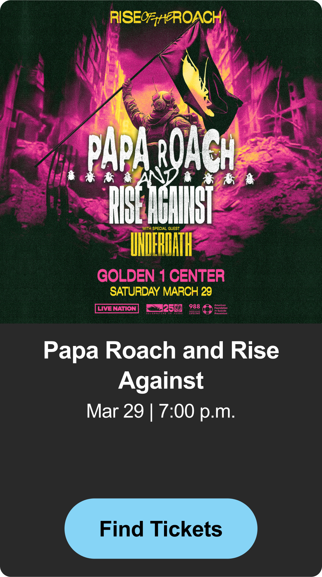 Find Tickets - Papa Roach