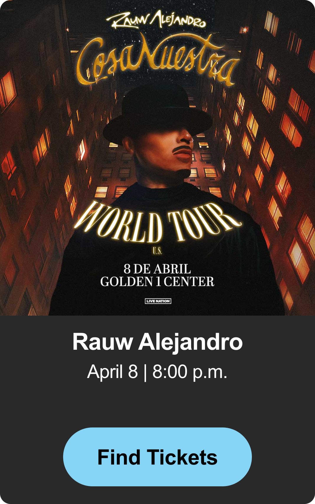Find Tickets - Rauw Alejandro