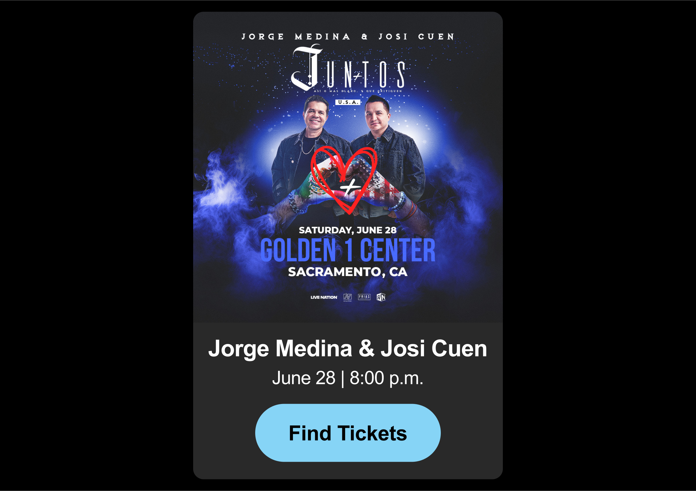 Find Tickets - Jorge & Josi