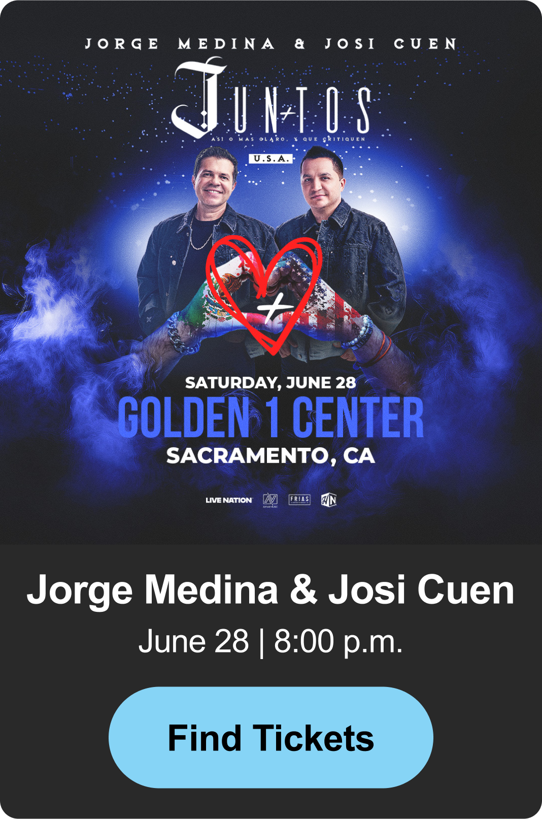 Find Tickets - Jorge & Josi