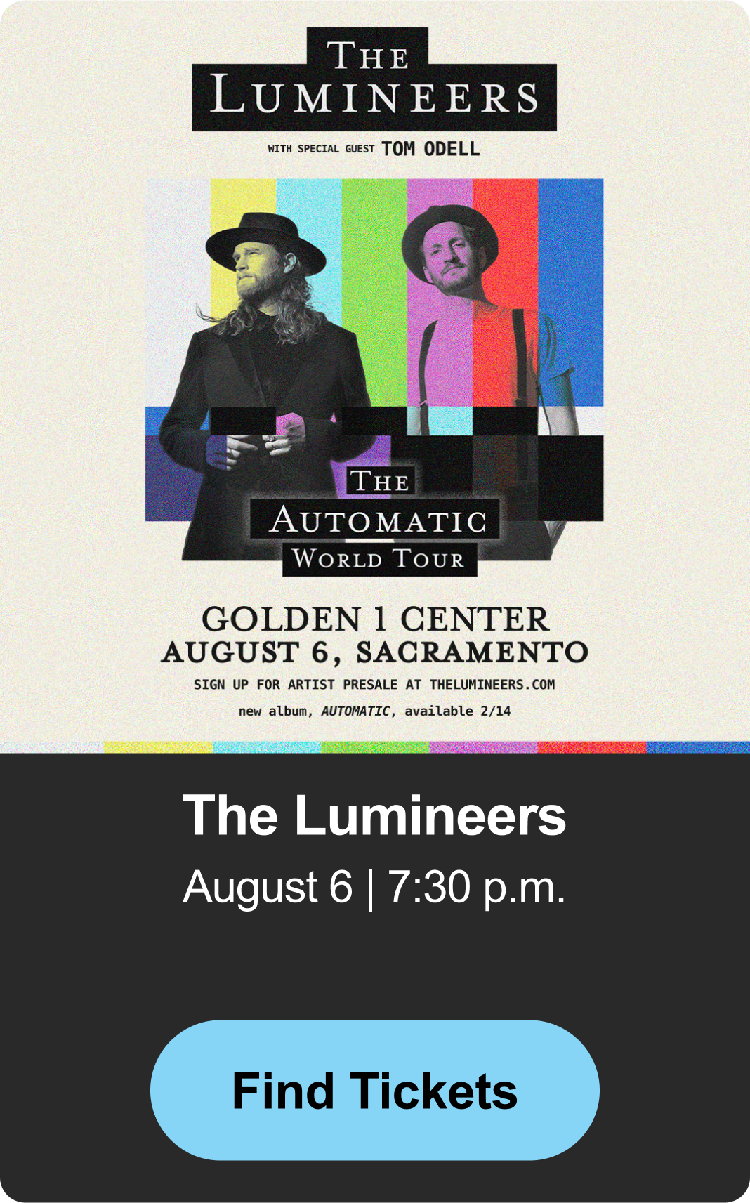 Find Tickets - Lumineers
