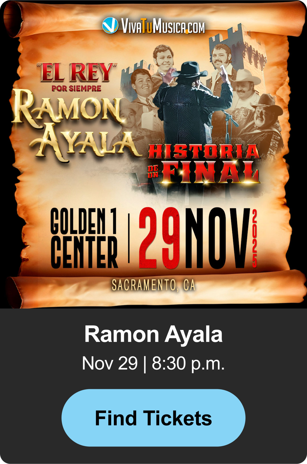 Find Tickets - Ramon Ayala