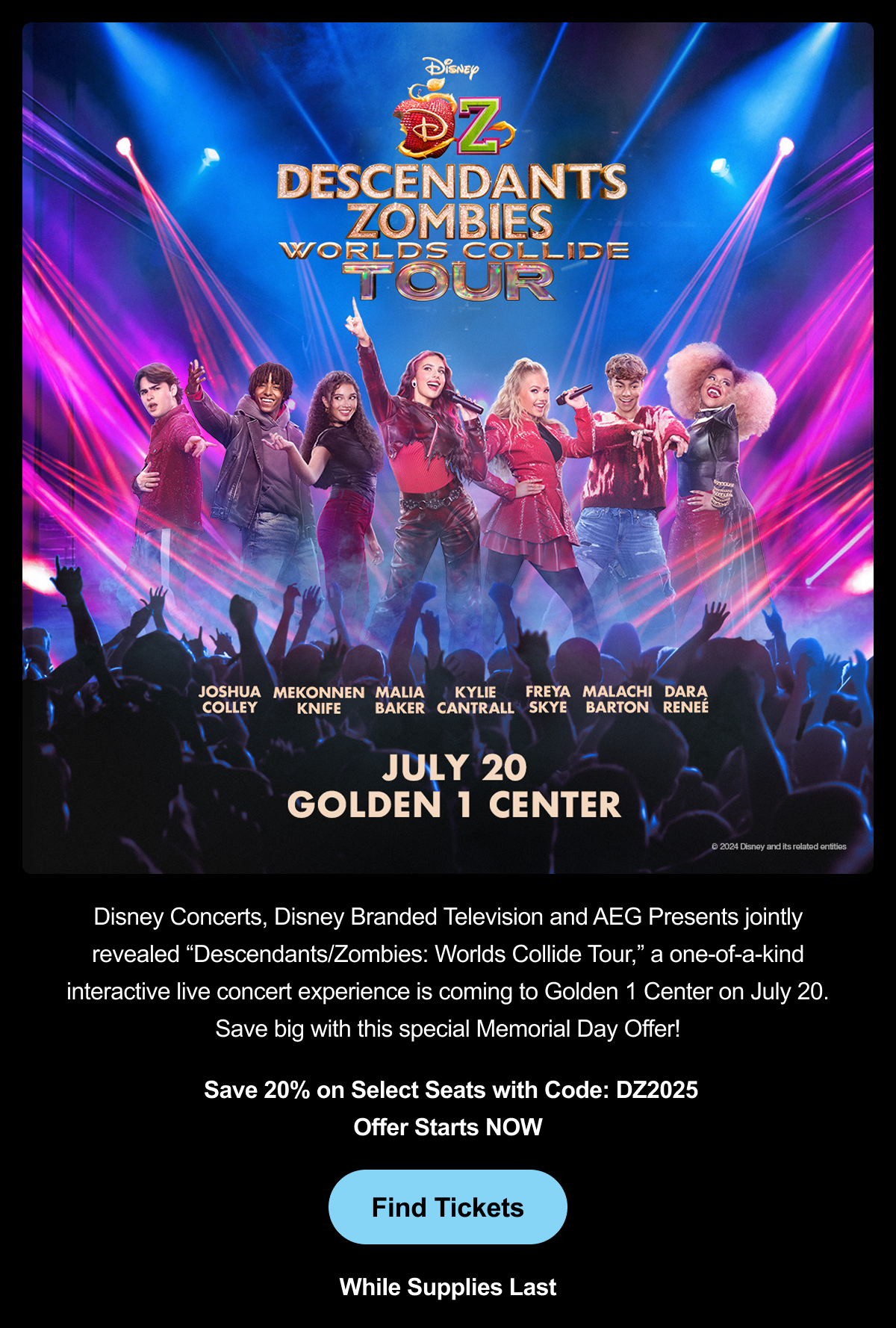 Find Tickets - Disney Descendants/Zombies