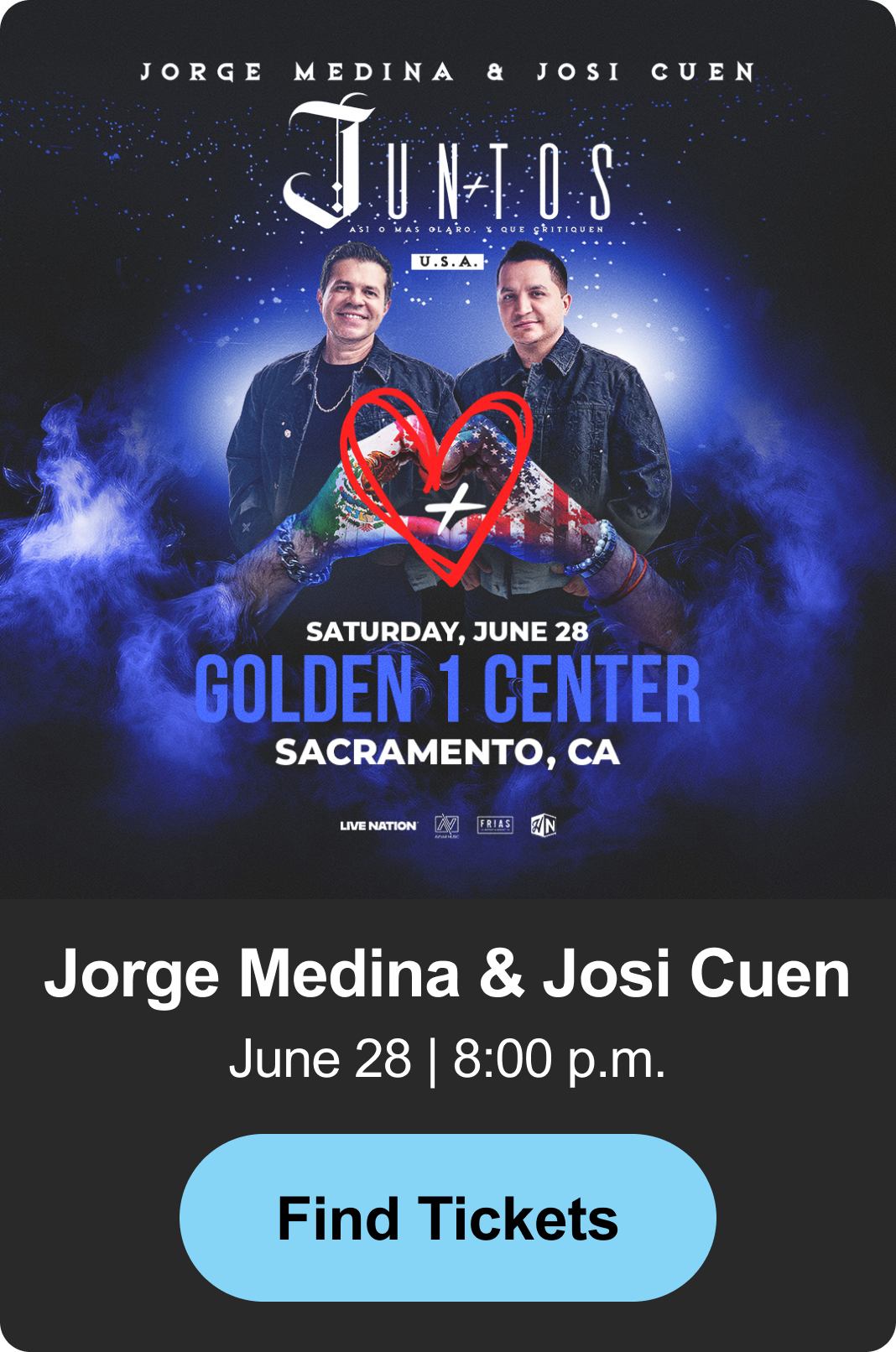 Find Tickets - Jorge & Josi