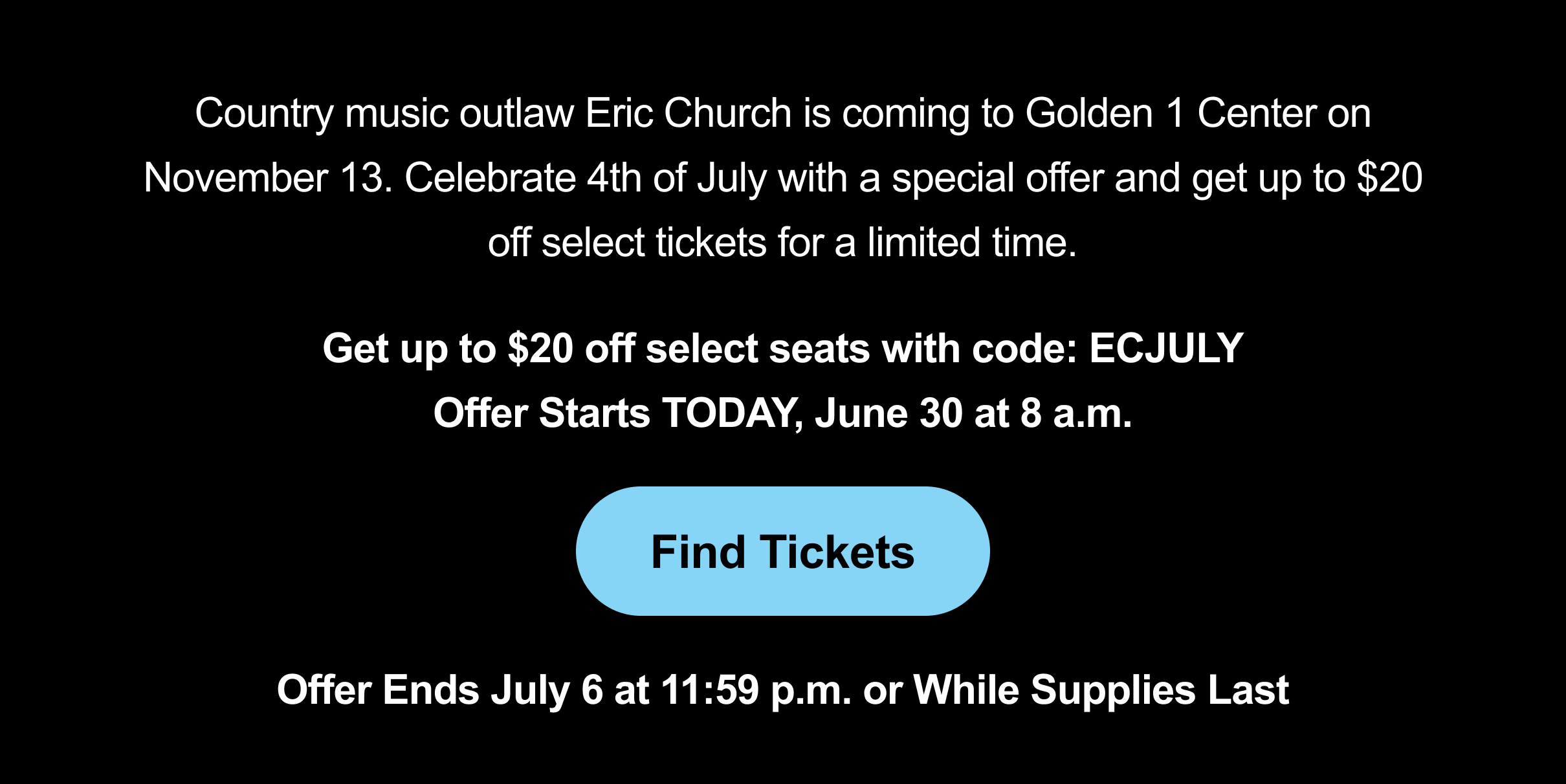 Find Tickets - Eric Church
