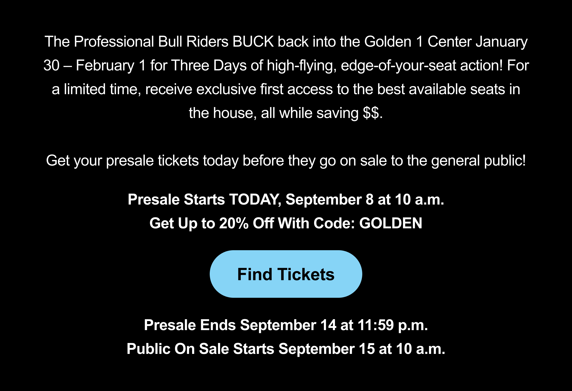 Find Tickets - PBR