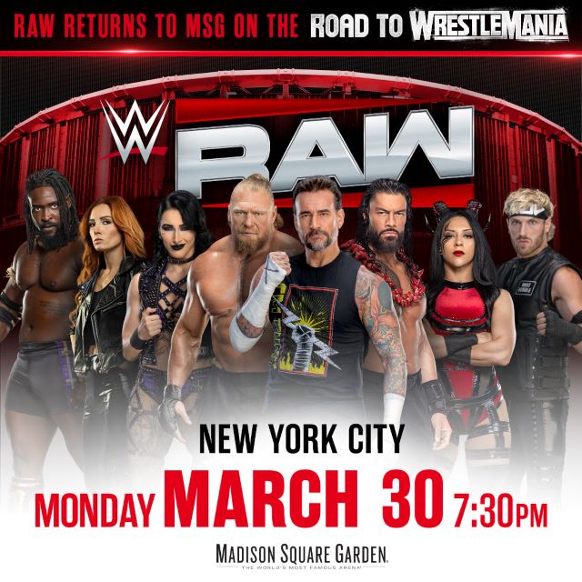 WWE Monday Night RAW Next Month